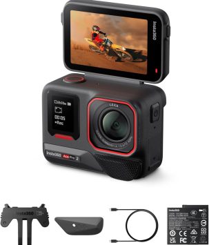 Insta360 Ace Pro 2-8K Waterproof Action Camera Co-Engineered with Leica, 1/1.3" Sensor, Dual AI Chip, Leading Low Light, Superior Audio, Flip Screen & AI Editing for Vlogs, Motorcycling & More