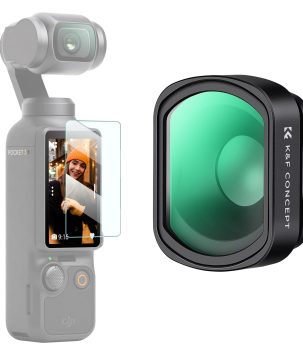 K&F Concept 10X Macro Lens Compatible with DJI Osmo Pocket 3, Close Up Filter HD Macro Photography Lens, Magnetic Attach/Multi-Coated/Optical Glass